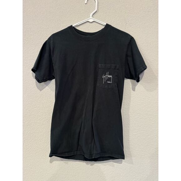 Guy Harvey Men's Size Small Crew Neck Short Sleeves T-Shirt Black - Picture 1 of 3
